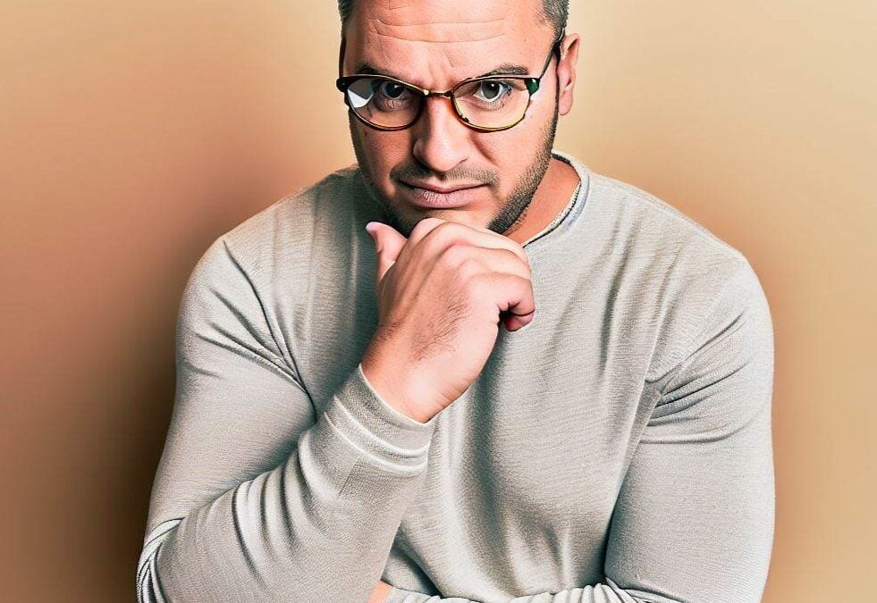Photo of a male thinking about bankruptcy